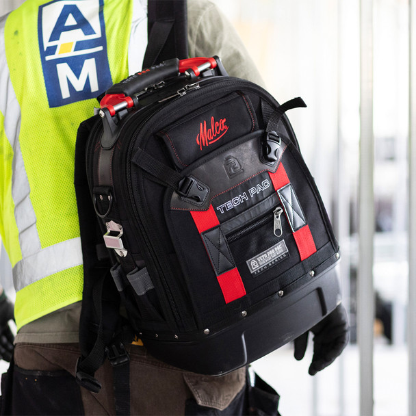 Malco HVAC Pro Ultimate Install & Service Tool Kit with Veto TECH PAC Backpack on back