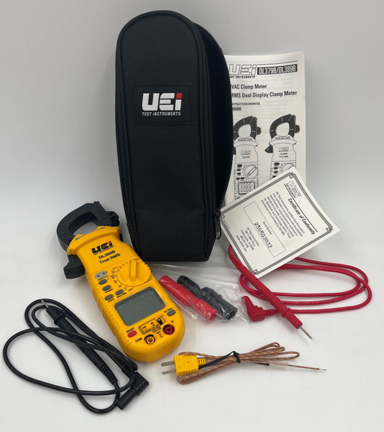 UEi DL389B True RMS Dual Display Clamp Meter with Temperature