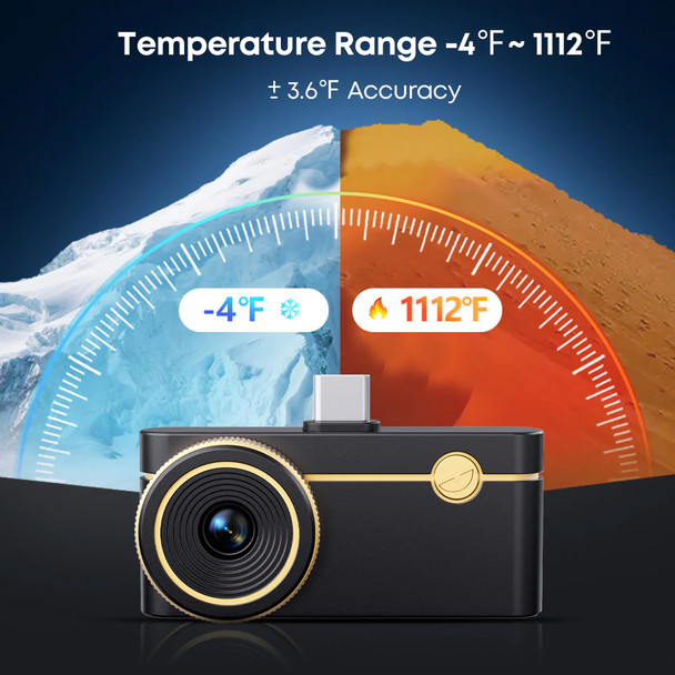Thermal Master P3 Macro Focus Thermal Imaging Camera temp range