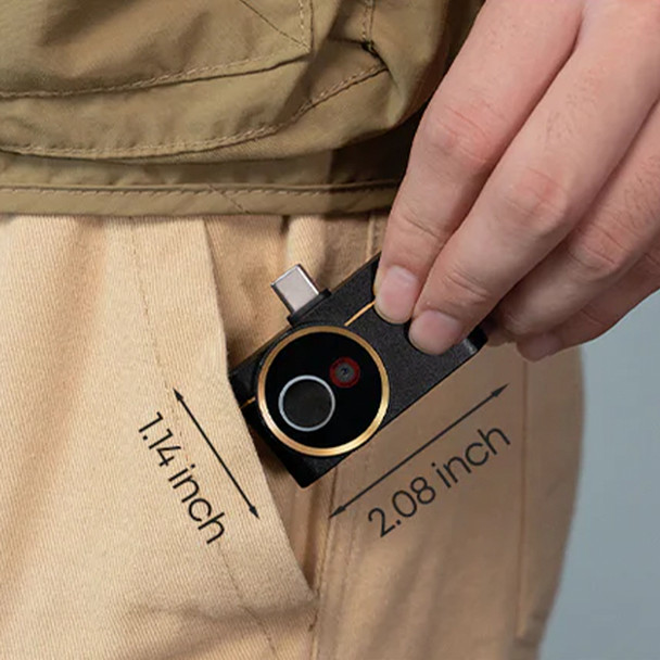 Thermal Master P4 AI Dual Lens Thermal Imaging Camera in pants pocket