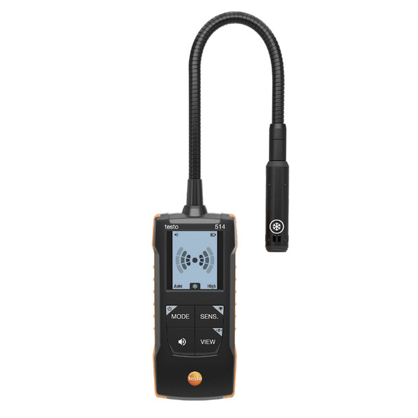 Testo 514 Refrigerant Leak Detector with Flexible Probe front view