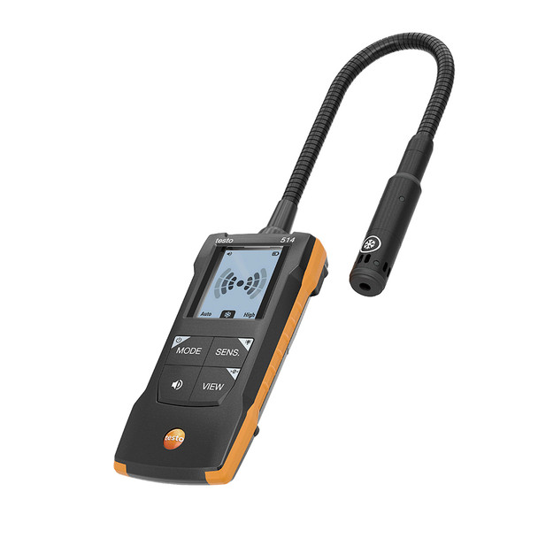 Testo 514 Refrigerant Leak Detector with Flexible Probe angle view