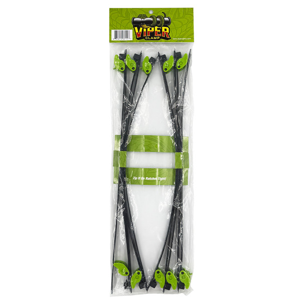 Viper Clamp 18" Tool-Free Ratcheting Hose and Duct Clamps in packing 10 pack