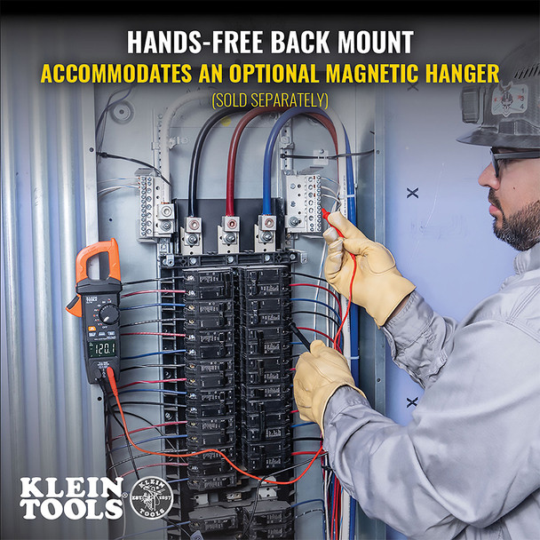 Klein Tools CL710 TRMS Pro Clamp Meter optional magnetic hanger