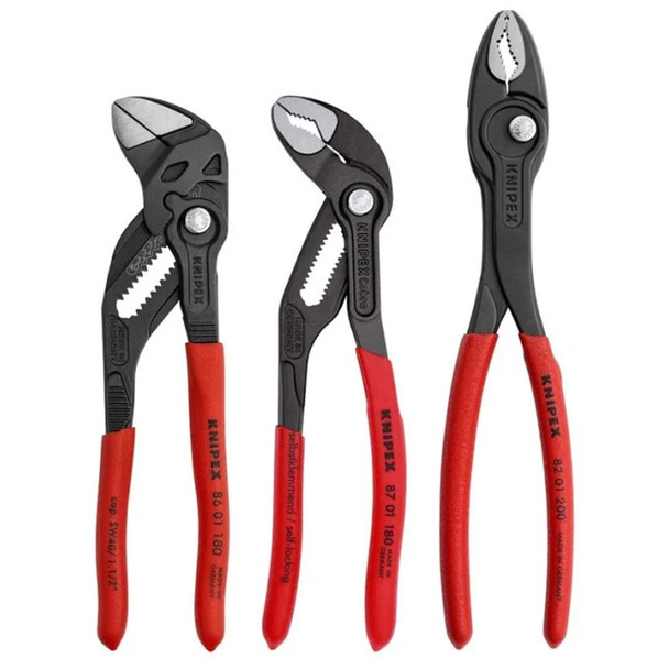 KNIPEX 3 Piece Bestseller Plier Set lineup