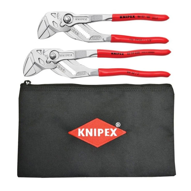 KNIPEX 2 Piece Pliers Wrench Set with Keeper Pouch main view