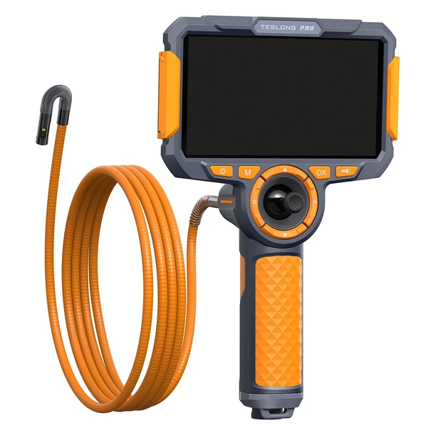 Teslong F6 PRO Dual Lens Inspection Camera with articulating probe main view