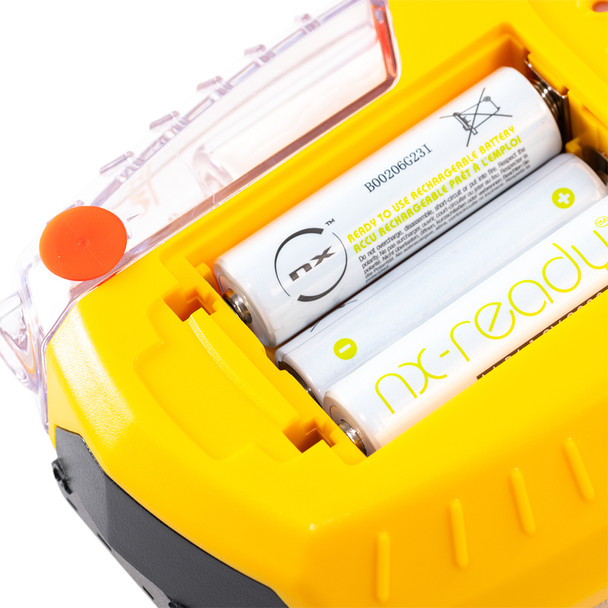 UEi ACA/R Combustion and Refrigerant Analyzer battery compartment