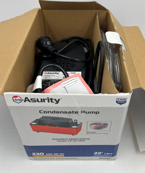 USED DiversiTech CP-22-230T Condensate Pump, 230V 22ft lift w/ 20ft CVT
