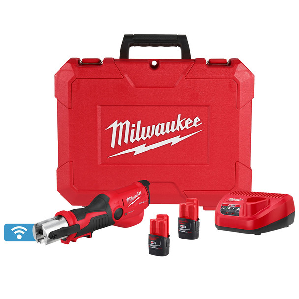 Milwaukee M12 FORCE LOGIC Press Tool Kit with ONE-KEY full kit main view