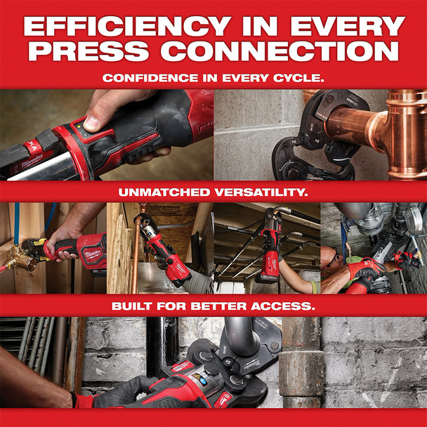 Milwaukee M12 FORCE LOGIC Press Tool Kit efficiency in every connection