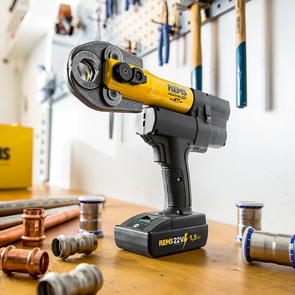REMS Tools TE400015R110 MaxiPro Mini-Press Refrigerant Press Tool with jaw (not included)