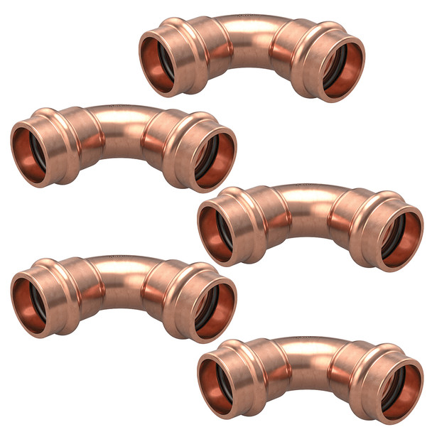 Conex Banninger MaxiPro 3/8" Refrigerant Press 90 Degree Elbow, Bag of 5