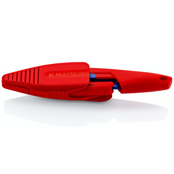 KNIPEX 6" Slim Knips Precision Cutting Pliers, Burnished with Holster main side view