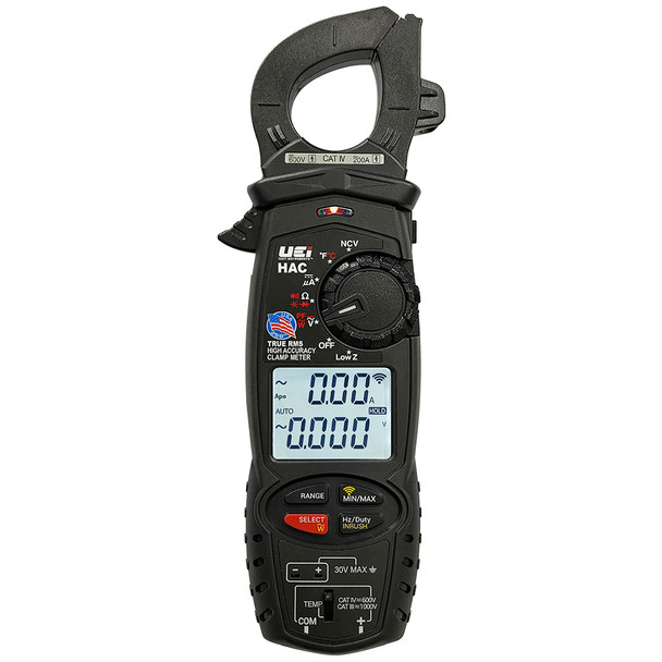 UEi HAC High Accuracy Clamp Meter front view