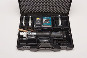 DISCONTINUED - Klauke 19kN Crimping Tool with 3 Refrigerant Copper Press Jaws