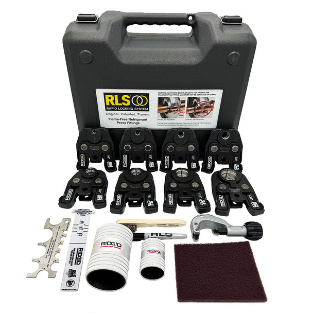 RIDGID 24kN Refrigerant Copper Press 8-Jaw Kit with accessories with case