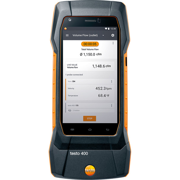 Testo 400 Universal Air Flow and IAQ Instrument front