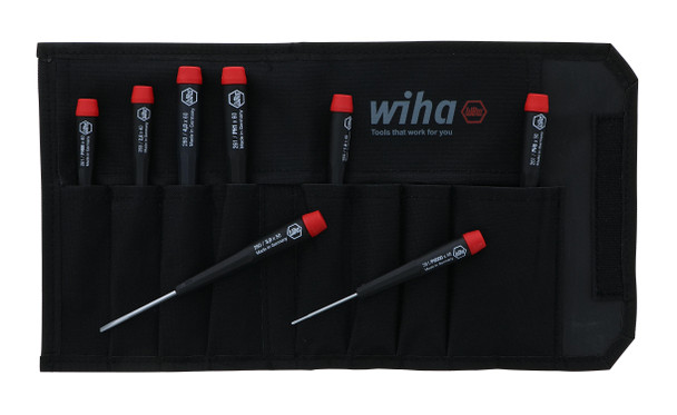 Wiha 26199 Precision Slotted and Phillips 8 Piece Set