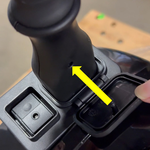 SpeedClean Dry Steam HVAC Coil Cleaner hose connection close up