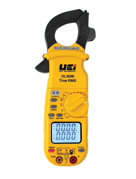 UEi DL389B True RMS Dual Display Clamp Meter with Temperature