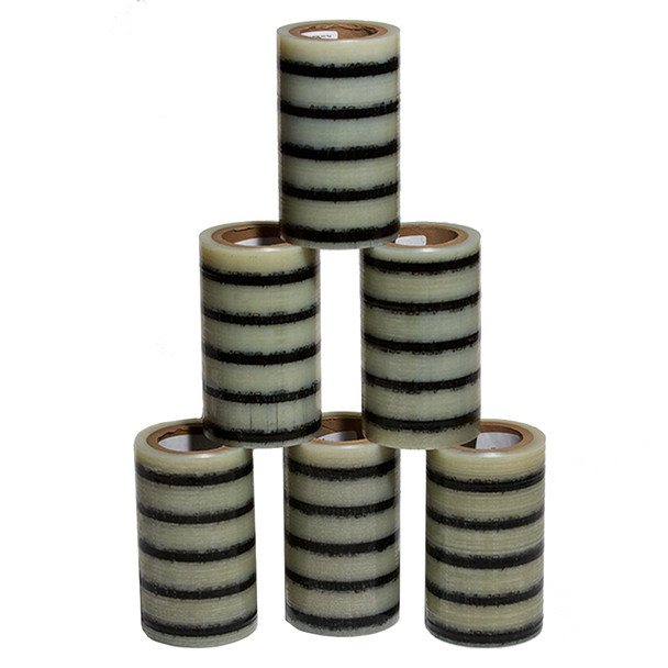 TEC Minneapolis 6 Rolls DuctMask™ 8" Wide, 200', Clear stacked up