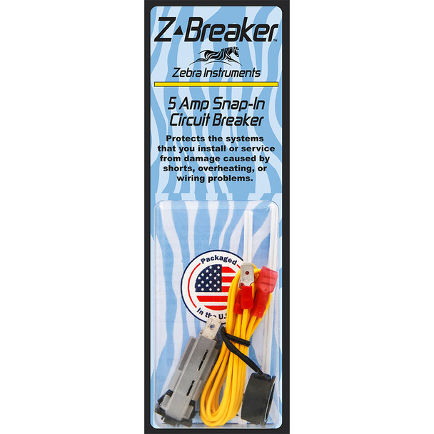 Zebra ZK005 Z-Breaker 5 Amp Circuit Breaker - 24 or 120 Volts