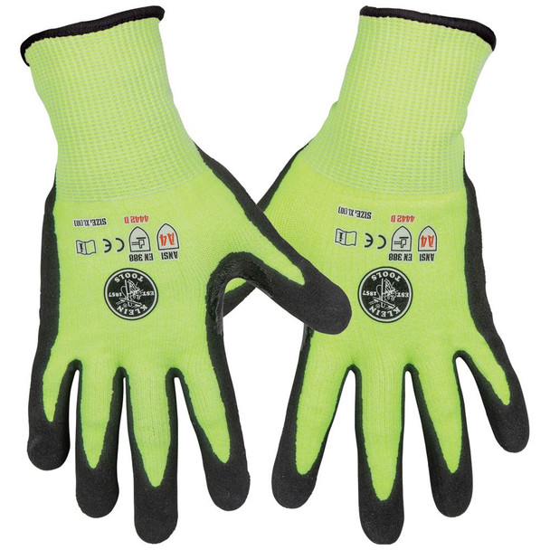 Klein 60198 XL Cut Level 4 Touchscreen Work Gloves - 2 Pairs