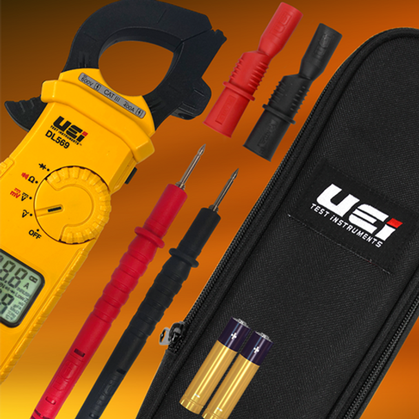 UEi DL569 Clamp Meter 400Amps with Test Lead Storage