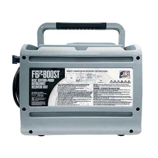 JB F6-Boost Brushless DC Ignition-Proof Refrigerant Recovery Unit with Dual Voltage