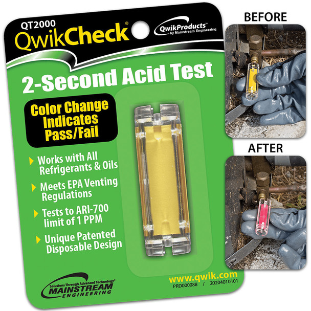 QwikProducts QT2000 QwikCheck 2 Second Acid Test Kit