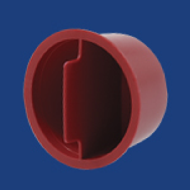 MOCAP 3/8' Center Pull Tapered Plug LDPE Red