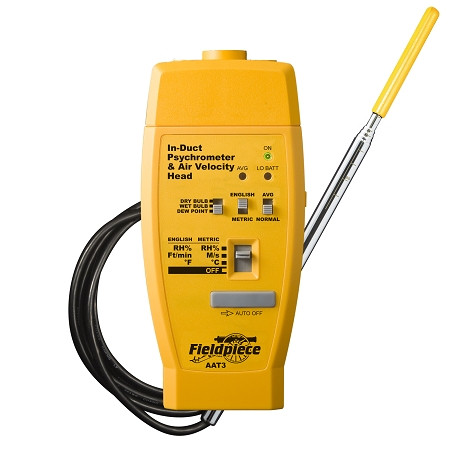 DISCONTINUED Fieldpiece AAT3 Hot-wire Anemometer & Psychrometer Accessory Head