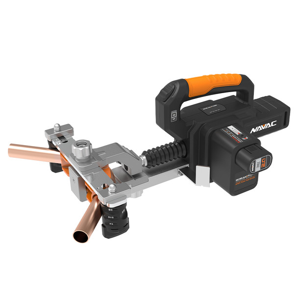 NAVAC NTB7L BreakFree Cordless Power Tube Bender Kit with Reverse Bending Attachment - Max OD 7/8"