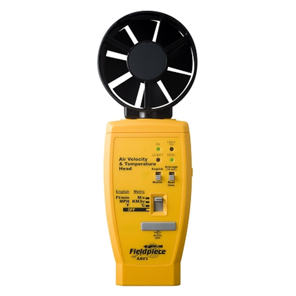 Fieldpiece air velocity measurement accessory head