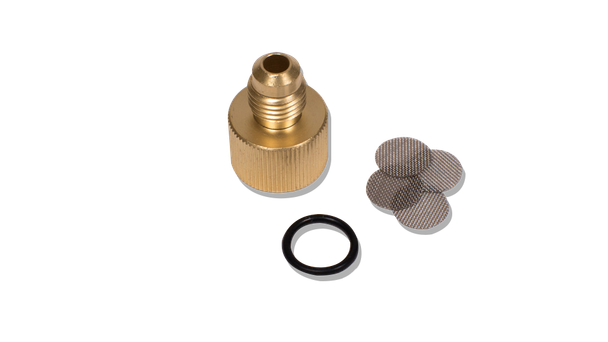 DISCONTINUED Appion KTF612 Inlet Filter Fitting (1/4" Flare) with 4 Pack of Inlet Filter Screens and 1 O-Ring