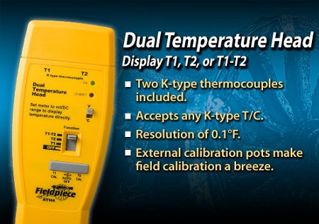 Fieldpiece ATH4 duel temperature probe accessory