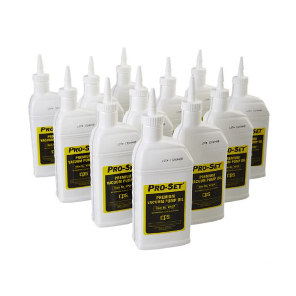 CPS VPOP12 Premium Vacuum Pump Oil - 12 Pack (1 Pint Bottles)