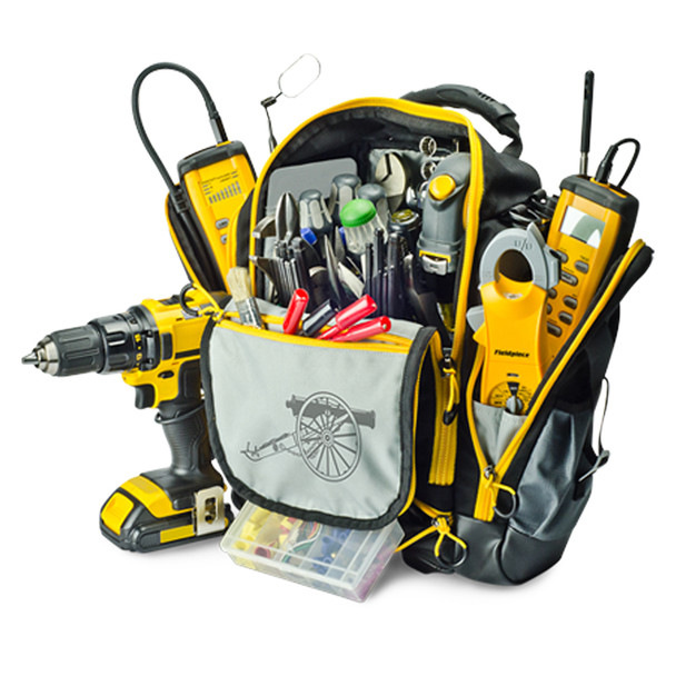 Fieldpiece BG44 HVACR Service Tool Bag loaded with tools (not included)