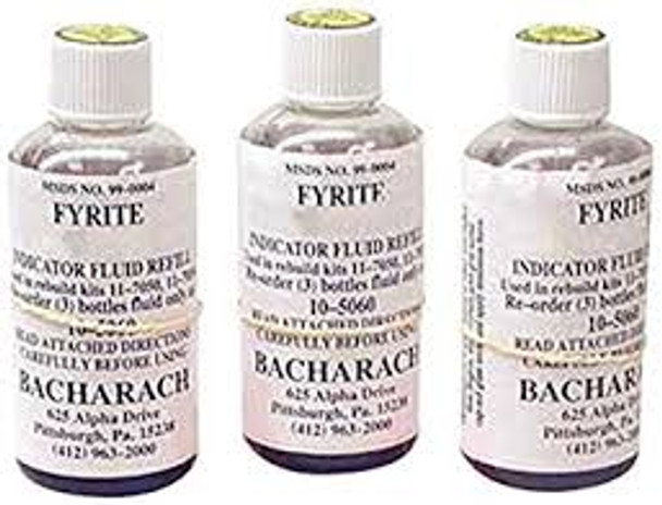 Bacharach 0010-5100 7-Percent Fyrite Carbon Dioxide Fluid, 3 bottle carton