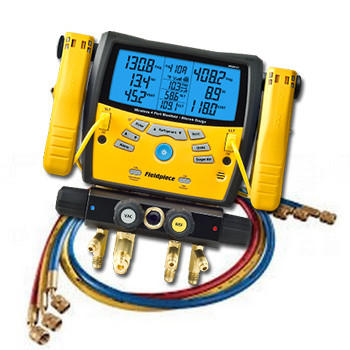 DISCONTINUED Fieldpiece SMAN460 Wireless Digital Manifold with Micron Gauge with 60" 3-Hose Pack