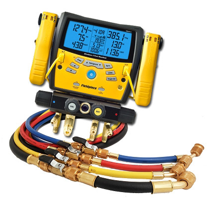 DISCONTINUED Fieldpiece SMAN440 Wireless Digital Manifold with 60" Ball Valve 4-Hose Pack