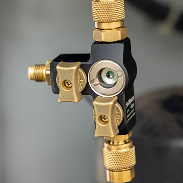 Fieldpiece VC2G 1/4" Valve Core Removal Tool Dual Valve with Sight Glass