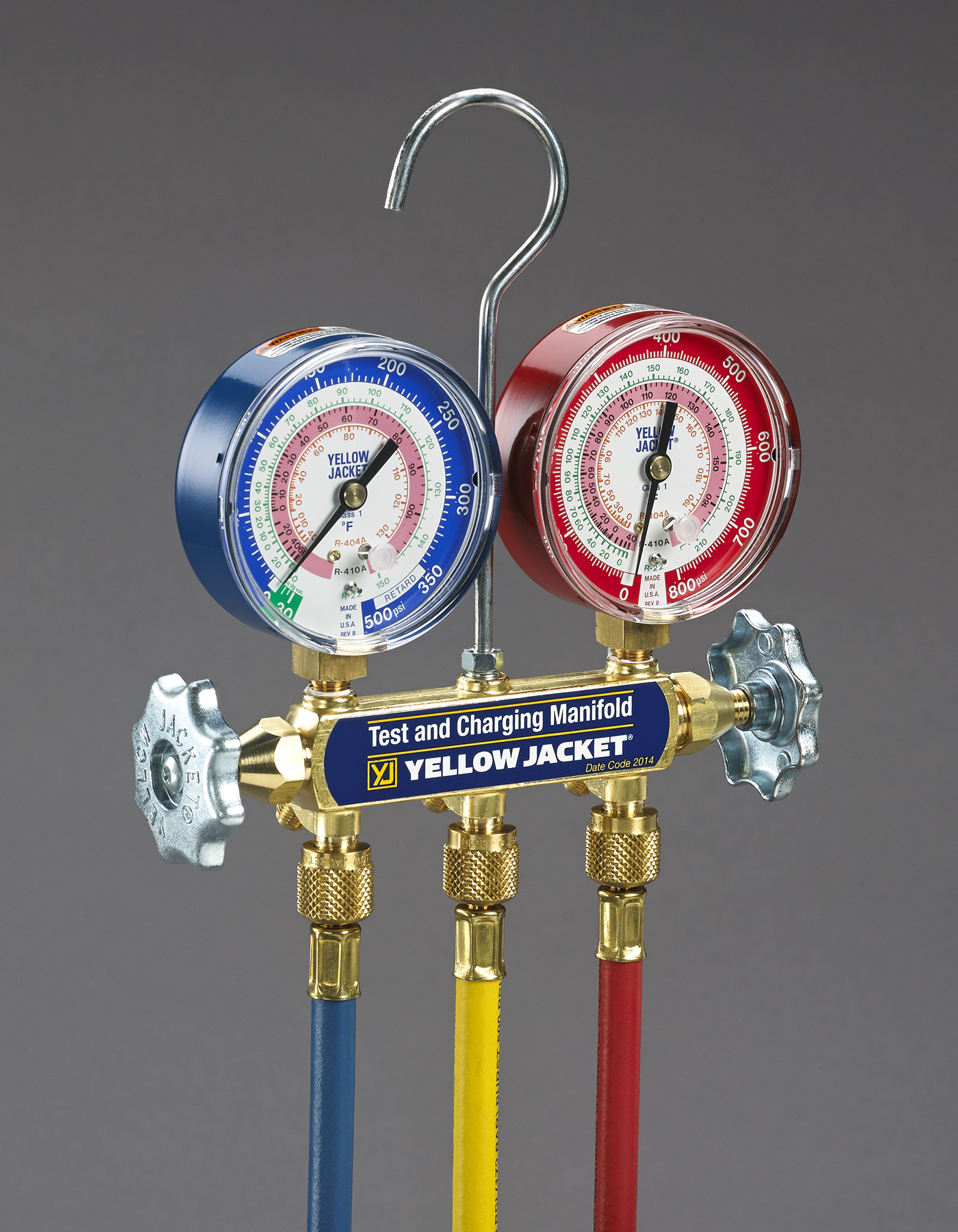 Yellow jacket 42004 series 41 colector con medidores de 3-1-8 con mangueras - tienda online