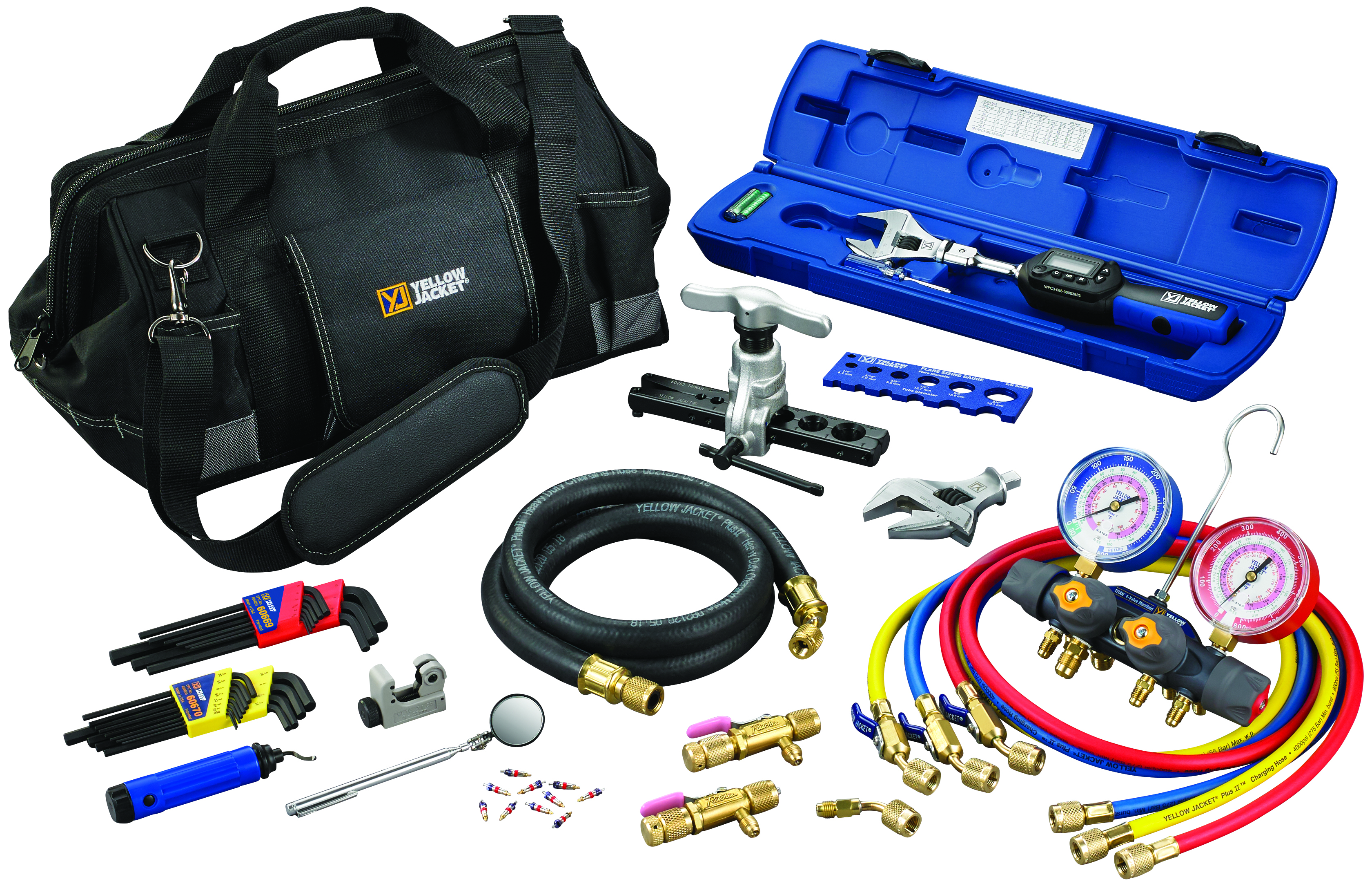 Yellow Jacket 60994 Deluxe Mini-Split Tool Kit with Digital Torque