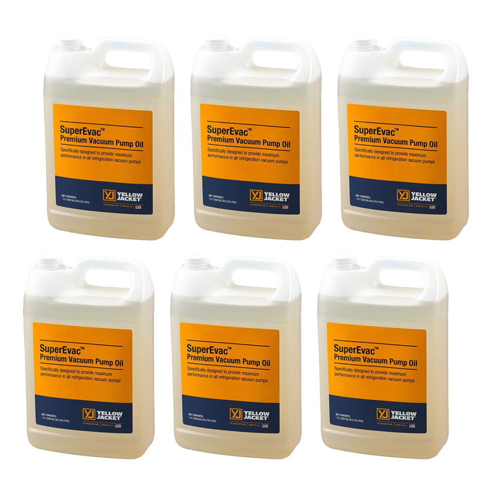 Yellow Jacket 93096 SuperEvac Gallon of Vacuum Oil - 6 per Case