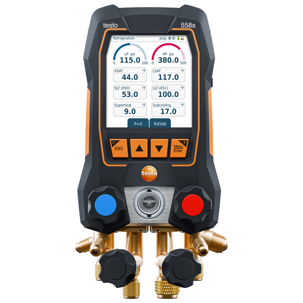 Testo 558s Digital Manifold | Refrigeration Service Meter