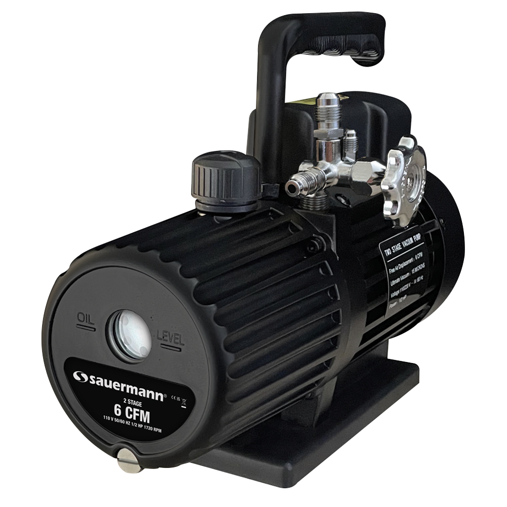 Sauermann Si-RVP2 Vacuum Pump 6 CFM, Two Stage 110V, A2L Compatible