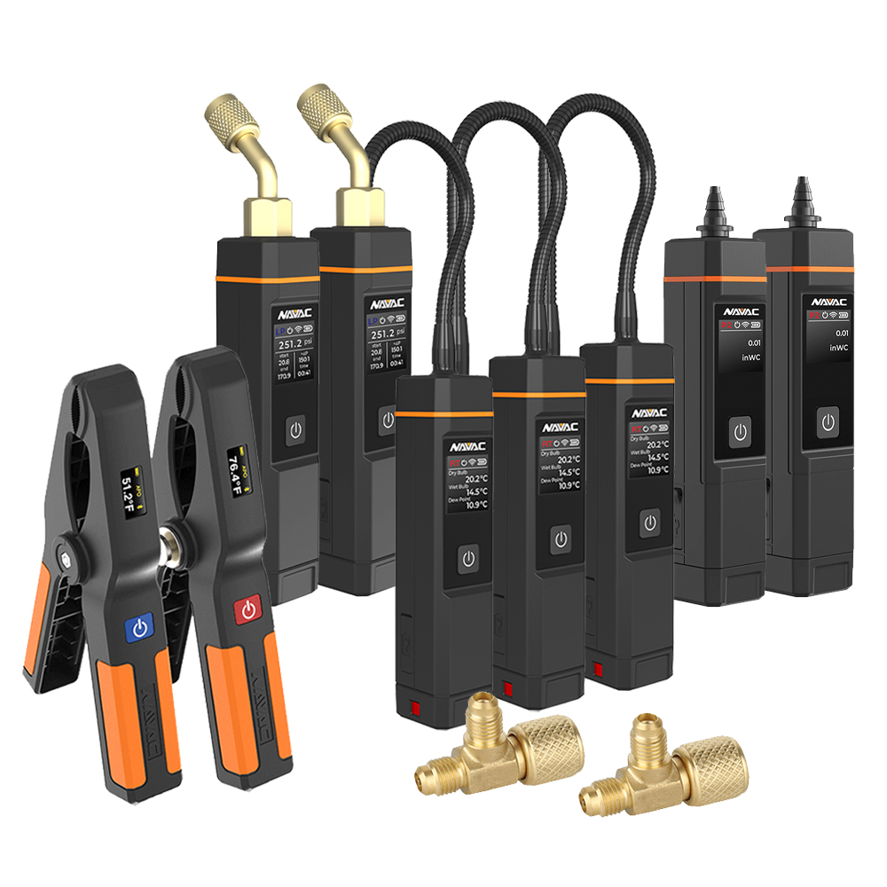 measureQuick NAVAC 9 Probe Basic Kit for A/C or Heat Pump Cooling