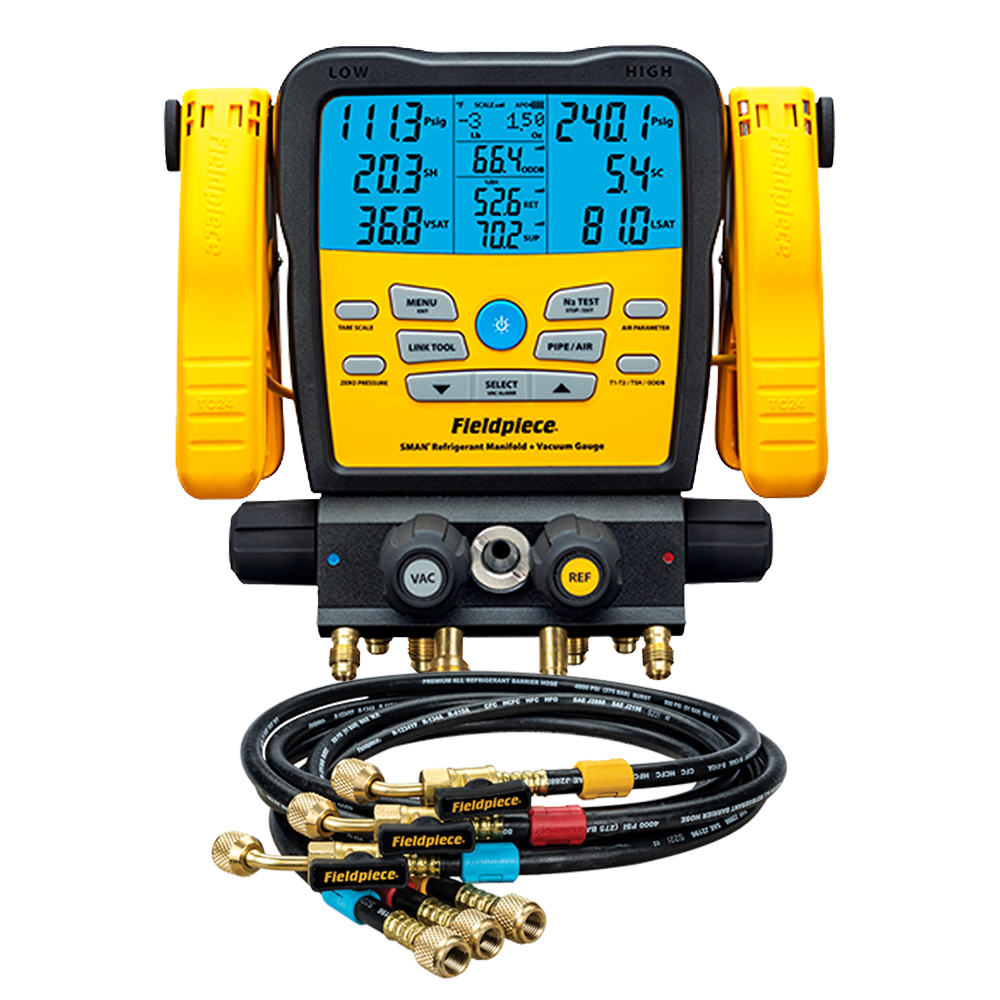 TruTech Tools Fieldpiece SM482V Digital Manifold Hose Kit with